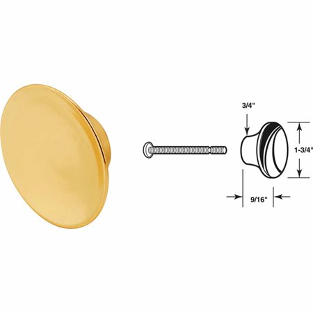 Prime Line Bi-Fold Brass Door Knob Pull (2 Count) N 6755 N 6755 258202
