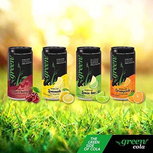 Green Lemon Lime - No Sugar  No Calories  Naturally Sweetened with 100% Stevia Leaf Extract  Carbonated Soda  12 Fl Oz Each Can - Pack of 6 thumbnail