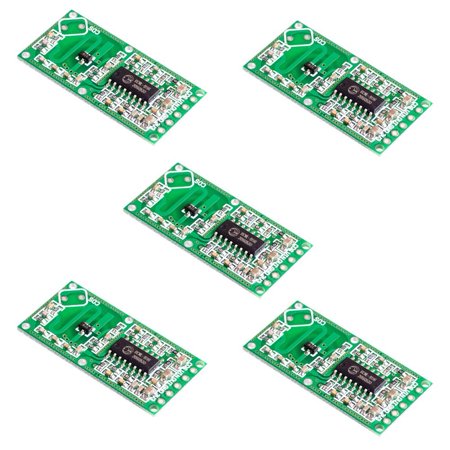 Generic New 5 Pcs Microwave Radar Sensor Rcwl-0516 Switch Module Induction Human Board Detector