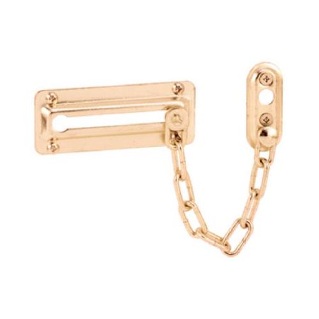 U 9905 Entry Door Chain Lock  Brass-Plated Steel - Quantity 6