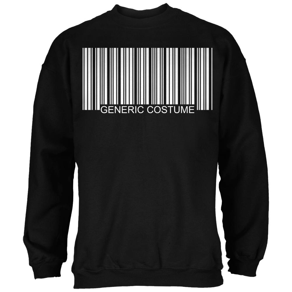 Halloween Generic Barcode Costume Black Adult Sweatshirt - 2X-Large