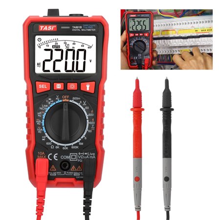 TA801B Digital Tester Multimeter  EEEkit 5999 Counts Auto-Ranging Tester with NCV Measurement and LCD Display  Volt Ohm Amp Meter Accurately Measures 