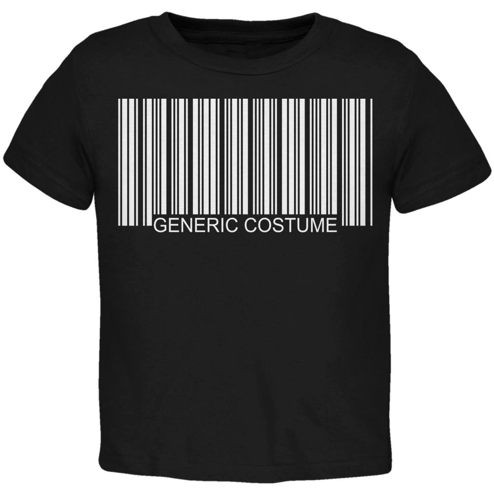 Halloween Generic Barcode Costume Black Toddler T-Shirt - 4T