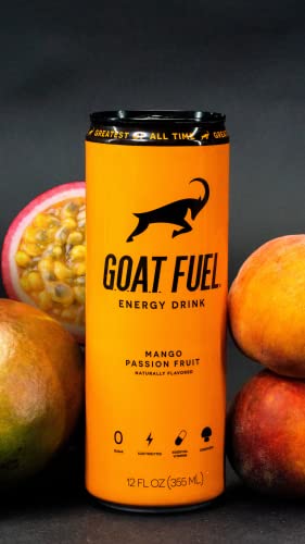 GOAT Fuel Energy Drink Mango Passion Fruit 12 Fl Oz Each / Pack of 12 thumbnail