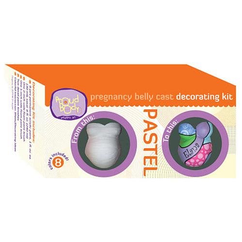ProudBody Pastel Pregnancy Belly Cast Decorating Kit