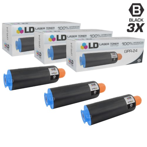 Compatible Replacements for Canon 1872B003AA 3PK BLK Toner Cartridges for Laser ImageRunner 5050, 5050N, 5055, 5065, & 5075