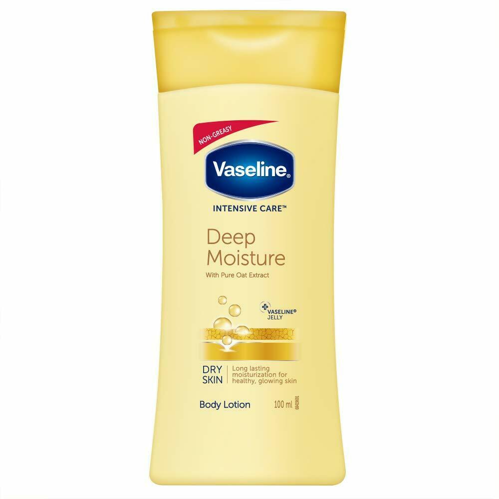 Vaseline Intensive Care Deep Moisture Body Lotion, 100 Ml, for All Skin Types