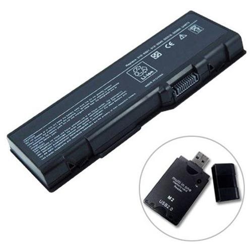Laptop Battery for Dell Inspiron 6000 9200 9300 E1705 with Free All-in-one Card Reader