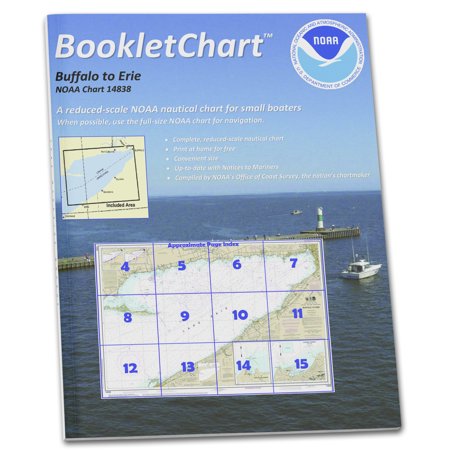 NOAA BookletChart 14838: Buffalo to Erie;Dunkirk;Barcelone Harbor