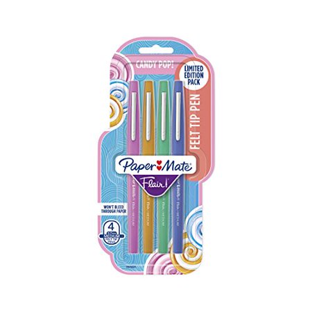 Paper Mate Flair Felt Tip Pens  Medium Point  Limited Edition Candy Pop Pack  Pack of 32 (1979425)