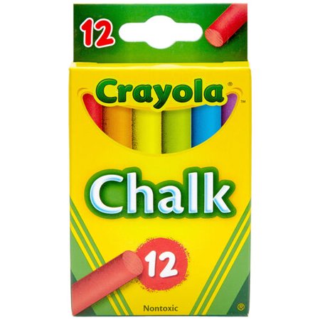 Crayola Multi-Colored Chalk - 12 Ct. (Pack of 1)