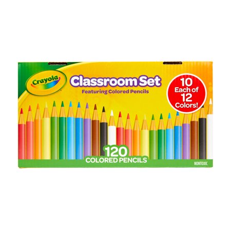 Crayola Classroom Set Colored Pencils  120 Ct  Teacher Appreciation Week Gifts  Teacher Supplies  Beginner Child
