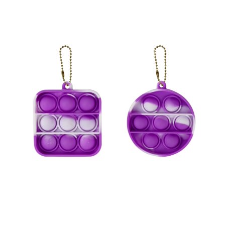 Yejaeka Fidget Toy  Pop Bubble Sensory Stress Relief Key Ring Toy