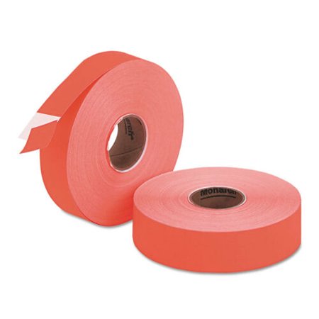 Monarch Easy-Load 1136 Two-Line Pricemarker Labels 5/8x7/8 Fluorescent Red 3500