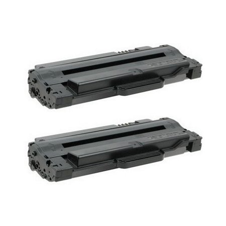 PrinterDash Compatible MICR Replacement for ML-1910/1915/2525/2540/2580/SCX-4600/4623/SF-650 Toner Cartridge (2/PK-2500 Page Yield) (MLT-D105L_2PK)