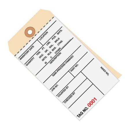 Inventory Tags 2 Part Carbonless 6 1/4  X 3 1/8  Numbered (5500-5999)