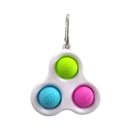 JINSIJU Coloful Pop Key Chain Pendant Anti-anxiety Stress Relief Key Ring for Kids Gift