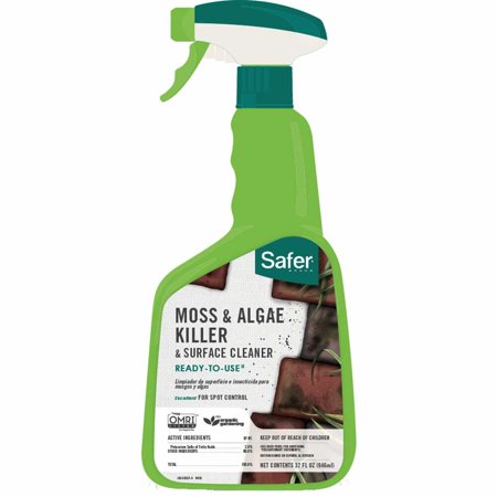 Safer 32 Oz. Ready to Use Trigger Spray Moss & Algae Killer 5325-6 Pack of 6 5325-6 702476 Bundle 6