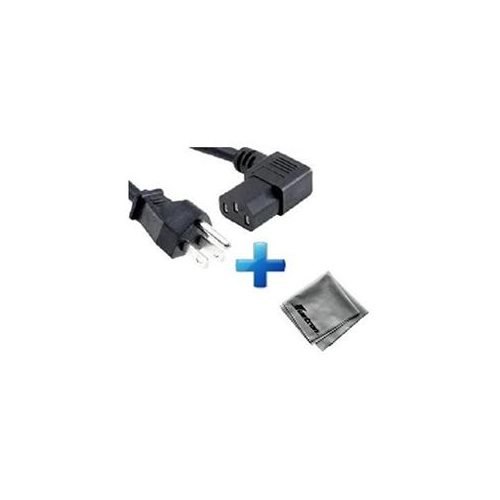 Xerox WorkCentre 6505/DN Laser Printer Compatible New 15-foot Right Angled Power Cord Cable (C13/5-15P) Plus Huetron Microfiber Cleaning Cloth