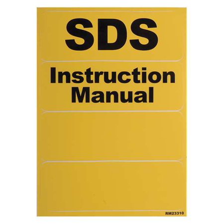 1PACK Justrite 23310 Label Pack  Yellow
