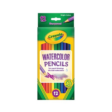 Crayola Watercolor Colored Pencil Set  Assorted Colors  Beginner Child  12 Pieces - 2 Pack