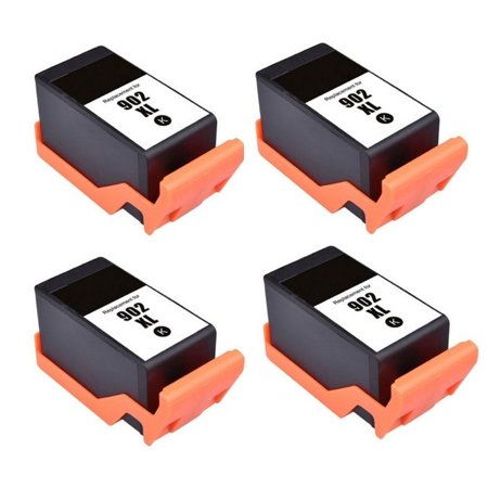 PrinterDash Replacement for OfficeJet Pro 6950/6951/6954/6958/6960/6962/6970/6974/6975/6978/6979 Black High Yield Inkjet (4/PK-825 Page Yield) (NO. 90