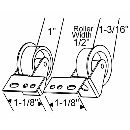 Sim Supply Drawer Front Roller Set 1-4  H 900-11808 900-11808 ZO-G4435048