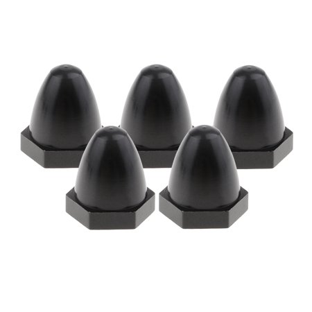 2212 2312 2213 Brushless Motor Propeller Nut M6 Adapter  Pack of 5 - Black  as