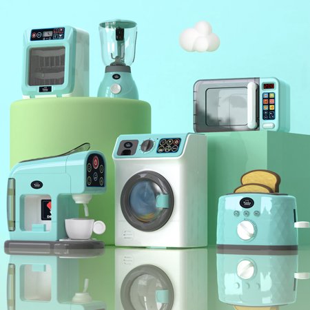 Sunnymall Simulation Home Appliance Miniature DIY Accessories Vivid Color Pretend Play Home Appliance for Role Play  Color#6990