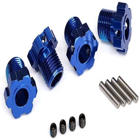 Traxxas 8654 Aluminum 17Mm Splined Wheel Hubs  Blue