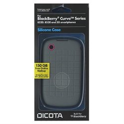 Dicota Silicone Case for BlackBerry Curve 8520 / 8530 / 3G - Grey