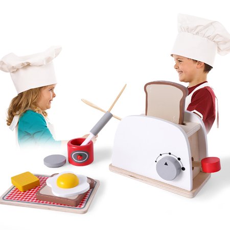 Sunnymall Wooden Mini Simulation Bread Coffee Maker Blender Pretend Role Play Kids Toy  Color#6781