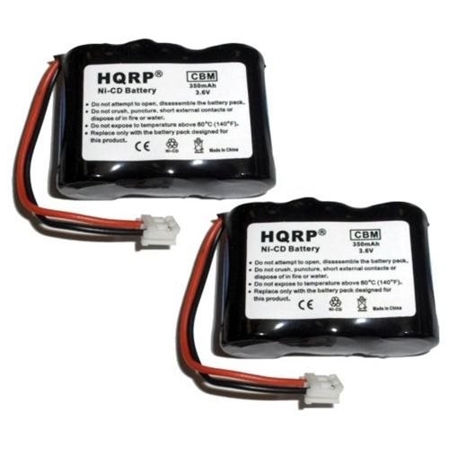 HQRP 2 Pack Battery Compatible with Radio Shack 43-5513 / 43-5514 / 43-5805 Cordless Phone