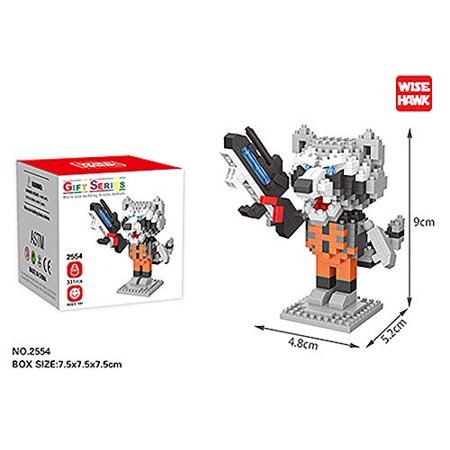 Wisehawk Mini Block Gift Set 2554 - Will Build Rocket Racoon