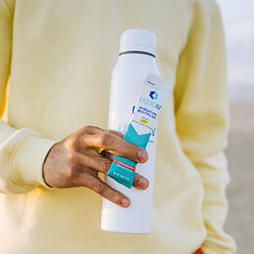 Liquid I.V. Hydration Multiplier - Strawberry - Hydration Powder Packets | Electrolyte Drink Mix | Easy Open Single-Serving Stick | Non-GMO | 16 Stick thumbnail