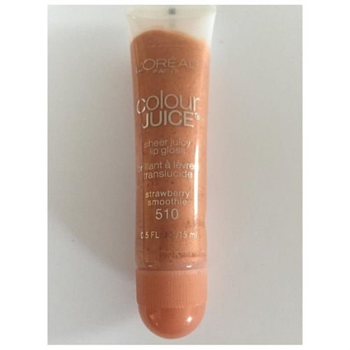 L'Oreal Colour Juice Sheer Juicy Lip Gloss 510 STRAWBERRY SMOOTHIE .5 Oz. (2 PACK)