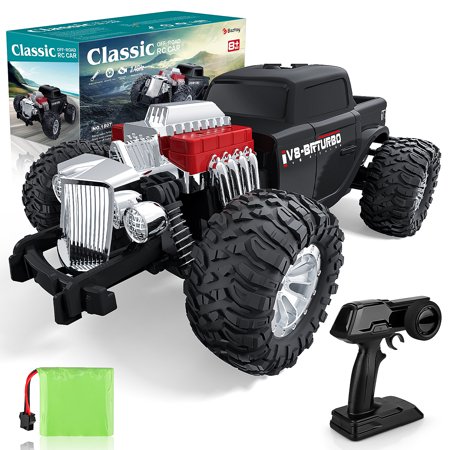 Classic RC Cars High Speed Remote Control Car for Kids Adults  1:14 Scale 30 KM/H Off Road Monster Trucks  2.4GHz All Terrain RC Trucks with Rechargea