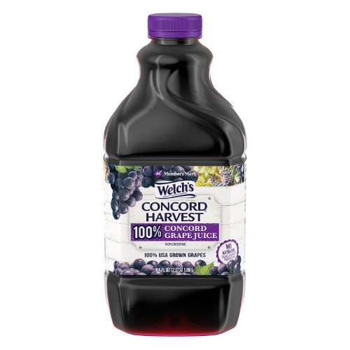 Member's Mark 100% Concord Grape Juice by Welch's (64 Oz. Ea, 2 Pk.)