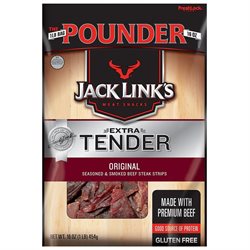 Jack Link S Extra Tender Original Beef Steak Strips ~ 16 Oz