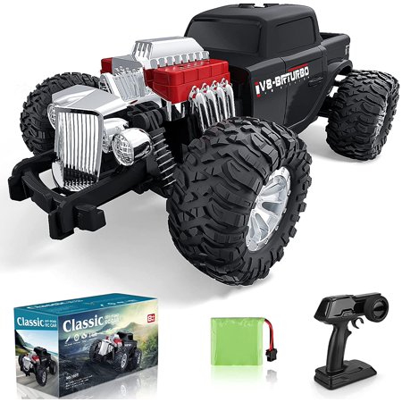 Allaugh 1:14 Scale Remote Control Car for Boys  30 Km/h All Terrains Off-road RC Monster Truck Toy with Rechargeable Battery