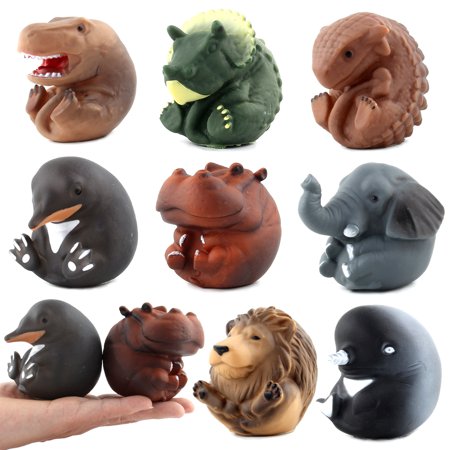 Sunnymall Cute Cartoon Animal Shape Rubber Baby Bath Float Squeeze Stress Relief Hand Toy  Color#4719