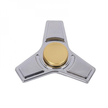 MEROTABLE 1PCS Baby Toy Hand Spinner Fidgeter Toy  Silver