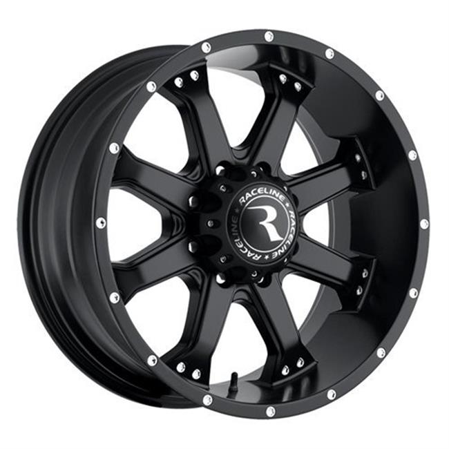 Raceline 991B-ASSAULT 16  Cast Aluminum Wheel  ASSAULT BLACK 16X8 6X5.5 0mm (4.5 B/S) Fits Select: 2013 TOYOTA TACOMA DOUBLE CAB  1999-2000 CHEVROLET 