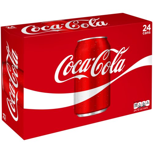 Coca-Cola Soda Pop  12 Fl Oz  24 Pack Cans