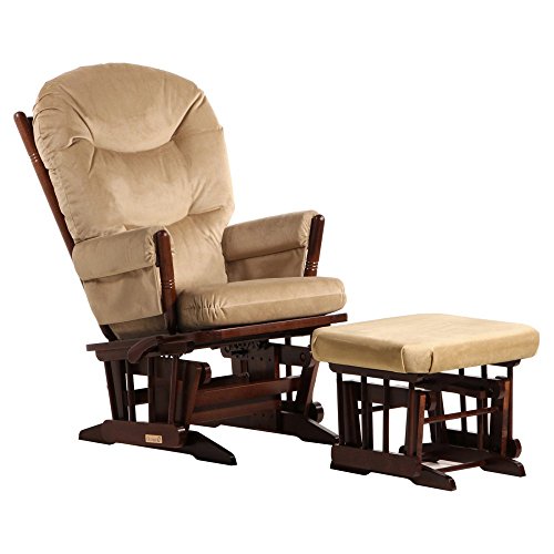 Dutailier Multiposition/ Reclining 2-post Glider and Ottoman Set