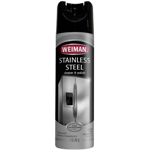weiman stainless steel cleaner and polish (17 ounce 3 count)