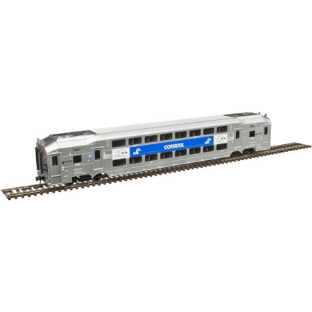 Atlas HO Scale Multi-Level Commuter Coach NJ Transit (Conrail Heritage) #7681