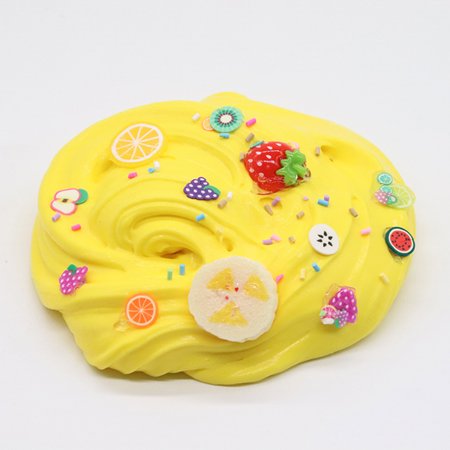 Sunnymall 60/100ml DIY Fruit Lemon Chips Mud Clay Plasticine Stress Relief Kids Toy Gift  Color#4397