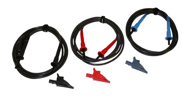 AEMC 2119.76 - Lead Set of 3  10ft for Megohmmeter Models 5050  5060  5070 and 6505