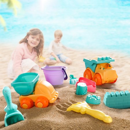 Sunnymall Smooth Soft Rubber Multiple Collocation Educational Beach Toy for Sandbeach Game  Color#6331